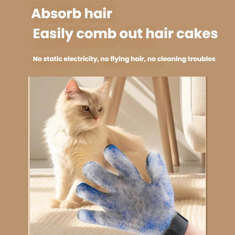 Pet Grooming Gloves For Cats Dogs With Massage Brush Water Mist Cleaner 7