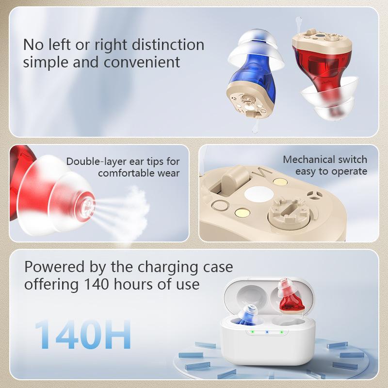 Invisible Hearing Amplifier With Charging Case For Seniors And Adults 1