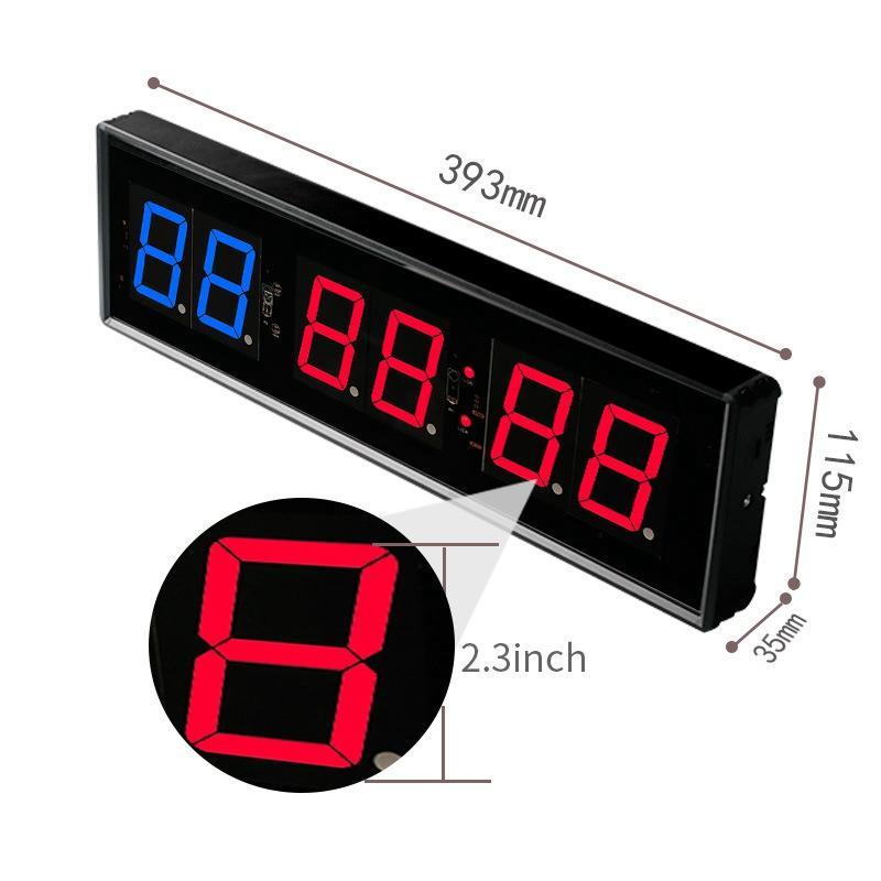 23 Inch LED Gym Timer With Remote Control For Fitness Training Countdown Interval Workouts 2