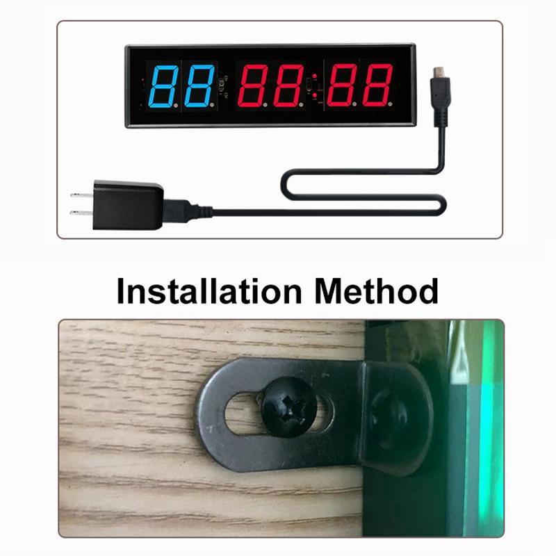 23 Inch LED Gym Timer With Remote Control For Fitness Training Countdown Interval Workouts 7