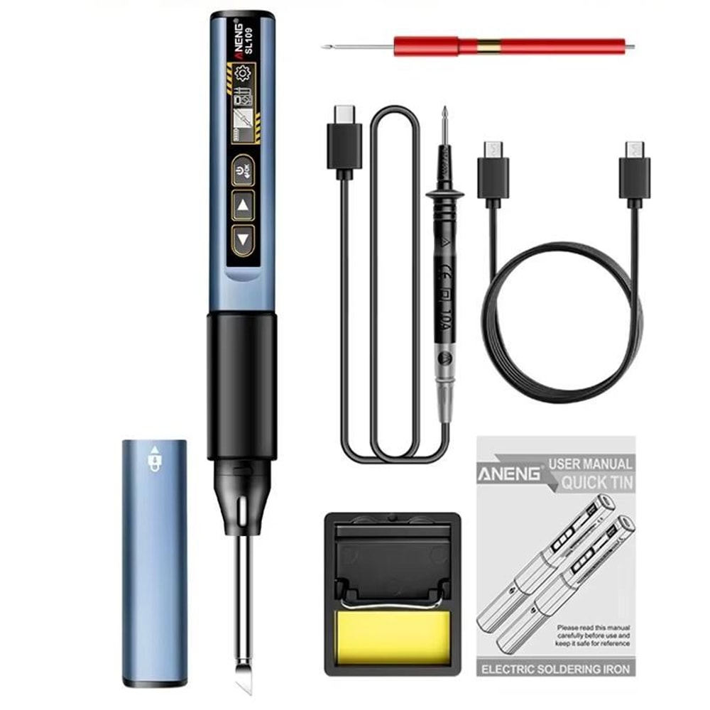 75W Portable Soldering Iron With Digital Multimeter USBC Fast Charging 11