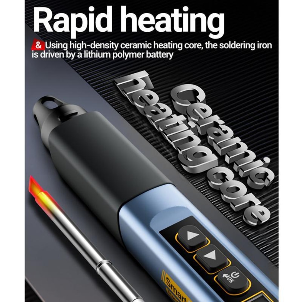 75W Portable Soldering Iron With Digital Multimeter USBC Fast Charging 5