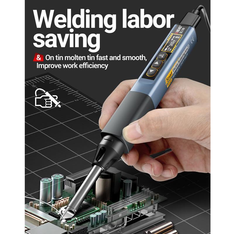 75W Portable Soldering Iron With Digital Multimeter USBC Fast Charging 6