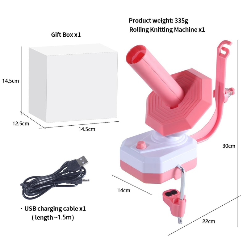 USB Electric Yarn Ball Winder Machine for Knitting & Crochet Quiet Portable Wool Winder