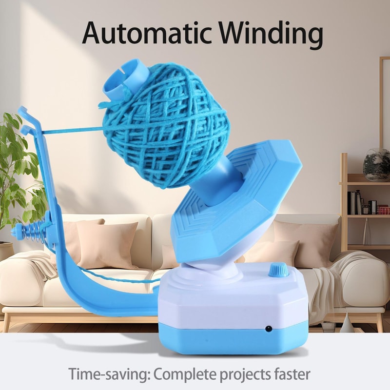 USB Electric Yarn Ball Winder Machine for Knitting & Crochet Quiet Portable Wool Winder