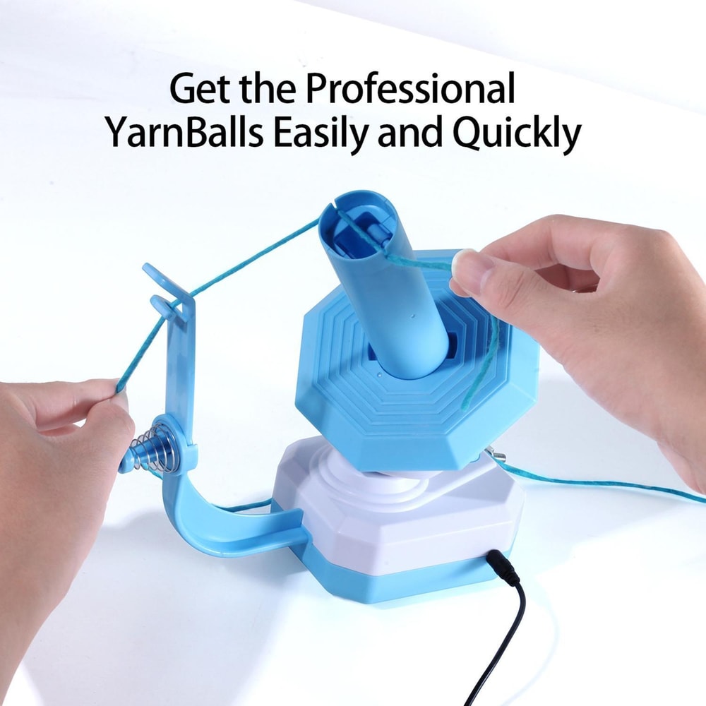 USB Electric Yarn Ball Winder Machine for Knitting & Crochet Quiet Portable Wool Winder