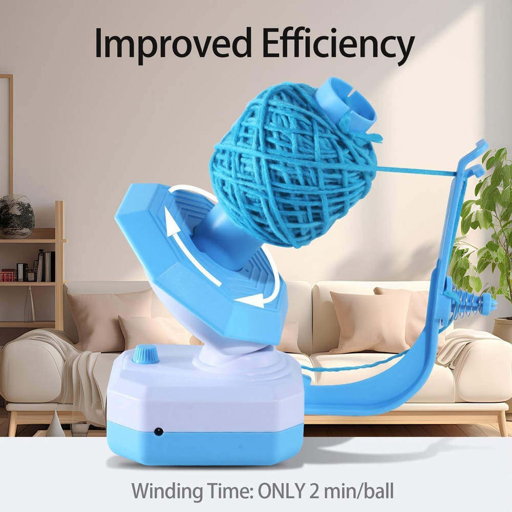 USB Electric Yarn Ball Winder Machine for Knitting & Crochet Quiet Portable Wool Winder