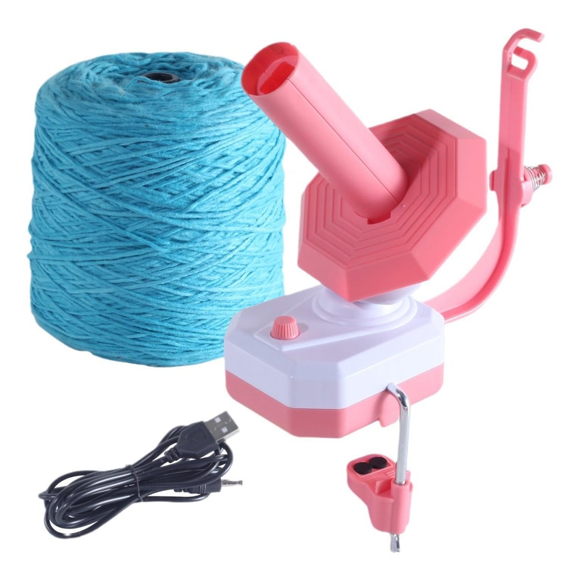 USB Electric Yarn Ball Winder Machine for Knitting & Crochet Quiet Portable Wool Winder