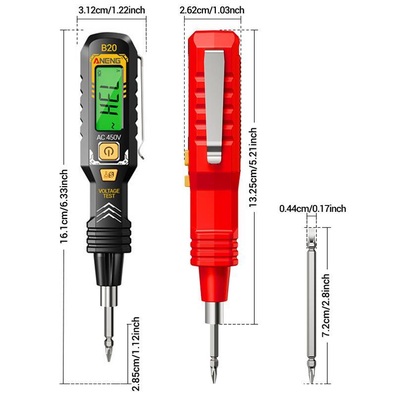 Smart Voltage Tester Pen with Digital Display & Non-Contact Breakpoint Detection