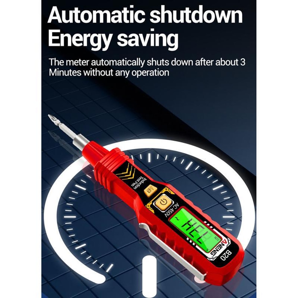 Smart Voltage Tester Pen with Digital Display & Non-Contact Breakpoint Detection