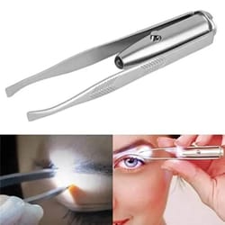 led eyebrow trimmer & precision eyelash curler for travel makeup care