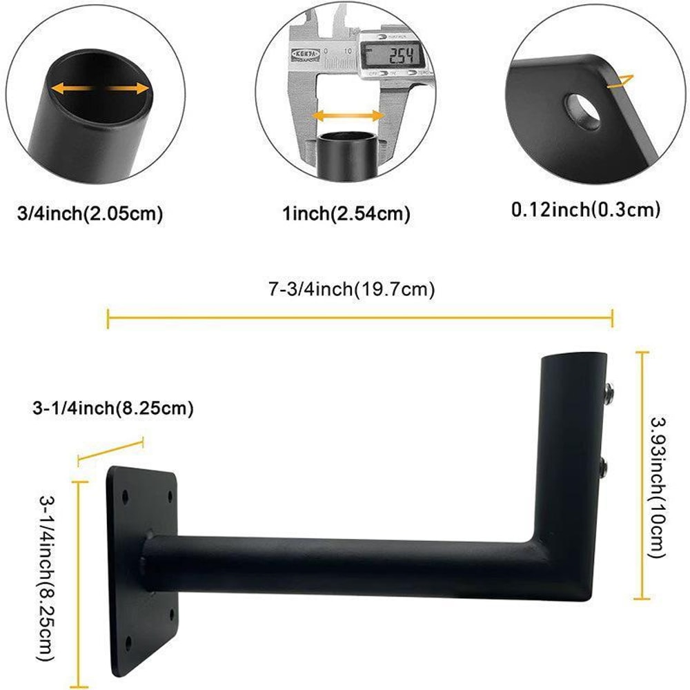 Heavy Duty Outdoor TV Antenna & Weather Vane Mounting Bracket for Roof and Eaves