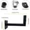 Heavy Duty Outdoor TV Antenna & Weather Vane Mounting Bracket for Roof and Eaves
