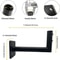 Heavy Duty Outdoor TV Antenna & Weather Vane Mounting Bracket for Roof and Eaves