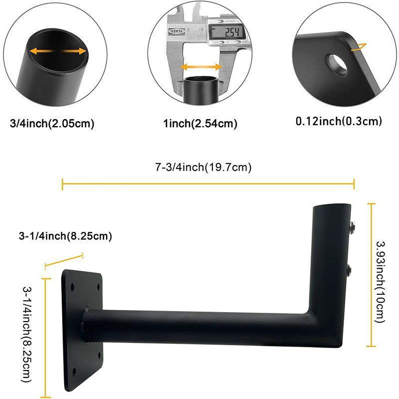 Heavy Duty Outdoor TV Antenna & Weather Vane Mounting Bracket for Roof and Eaves
