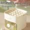 Double Layer Ice Cube Tray with Lid and Bin Easy Push Release Ice Maker
