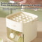 Double Layer Ice Cube Tray with Lid and Bin Easy Push Release Ice Maker