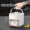 Double Layer Ice Cube Tray with Lid and Bin Easy Push Release Ice Maker