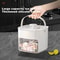 Double Layer Ice Cube Tray with Lid and Bin Easy Push Release Ice Maker