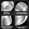 304 Stainless Steel Colander Bowl for Rice, Pasta & Vegetable Washing