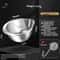 304 Stainless Steel Colander Bowl for Rice, Pasta & Vegetable Washing