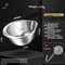 304 Stainless Steel Colander Bowl for Rice, Pasta & Vegetable Washing