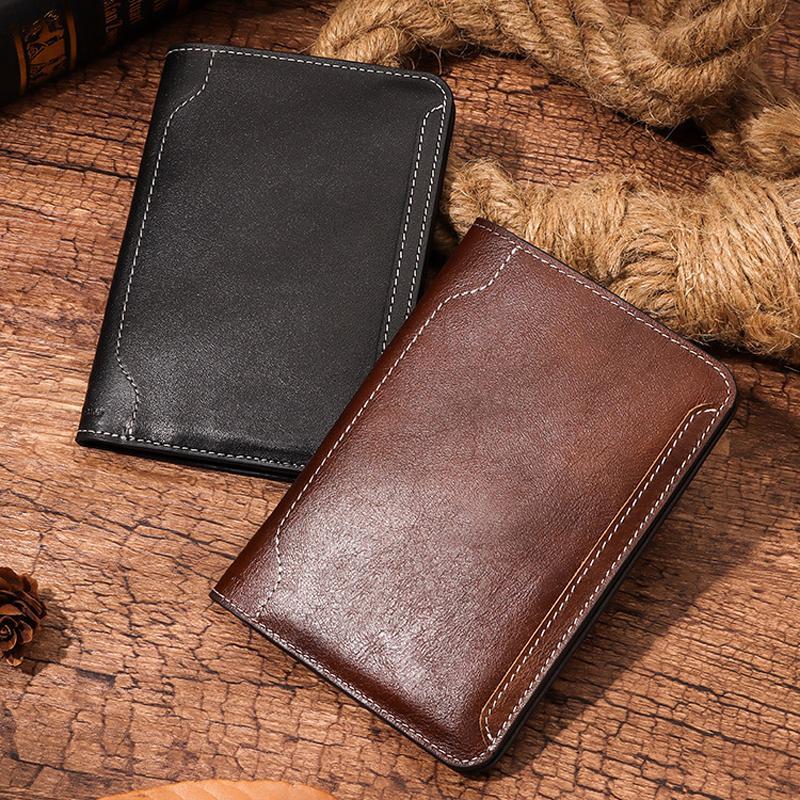Premium Leather Passport Holder Travel Wallet With Card Slots For Men Women 0