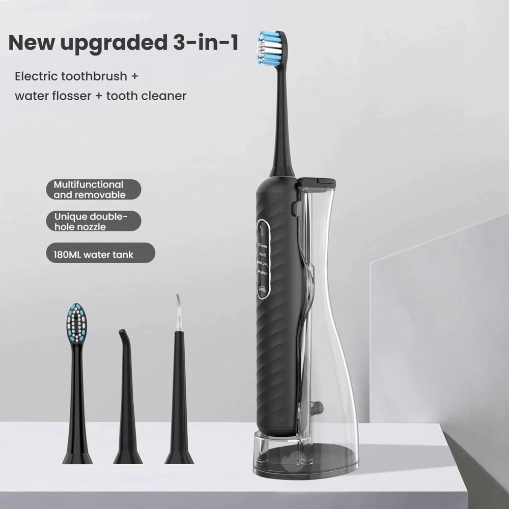 3in1 Sonic Electric Toothbrush Water Flosser Oral Irrigator For Deep Gum Cleaning 1