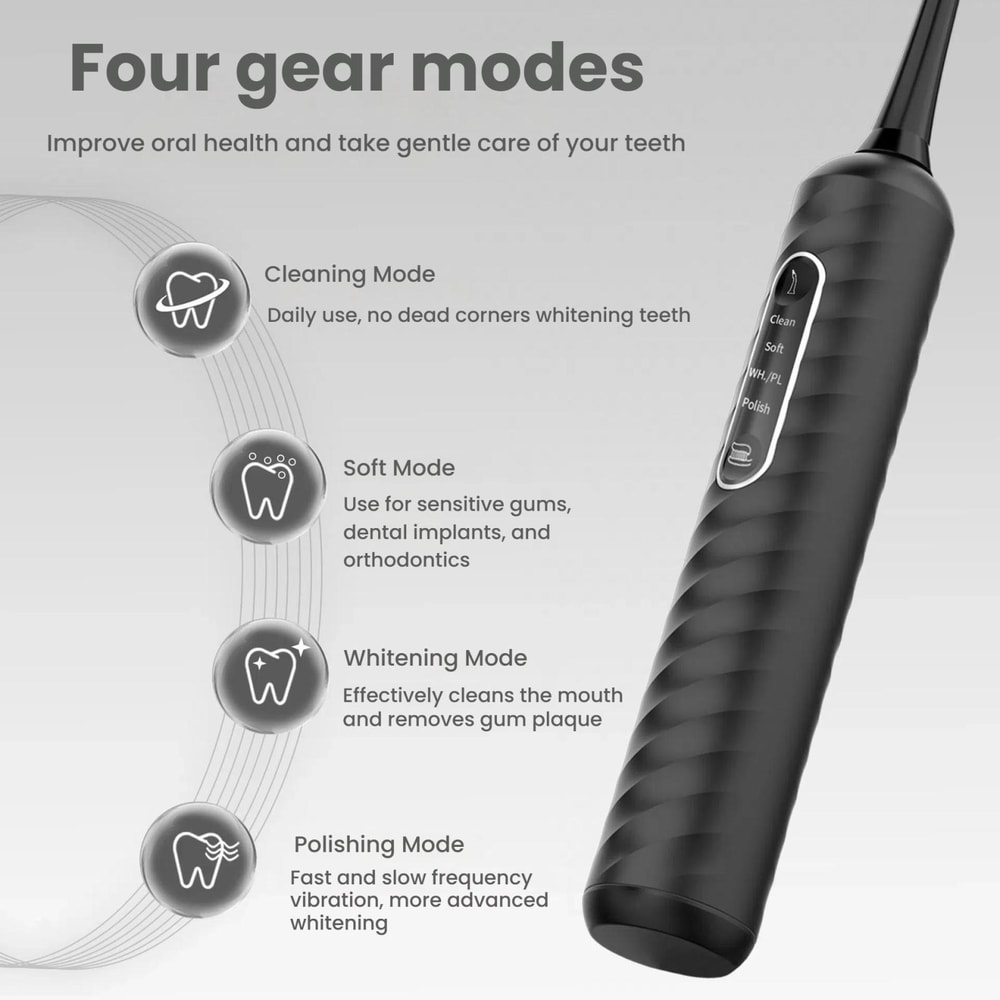 3in1 Sonic Electric Toothbrush Water Flosser Oral Irrigator For Deep Gum Cleaning 3