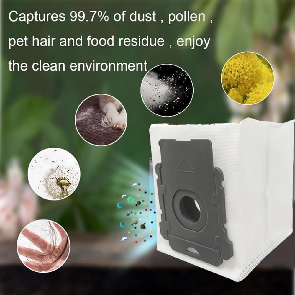 3pcs Roomba Dust Bags with HEPA Filtration for iRobot i7, i3, j7, e5, e6 & s9 Vacuums