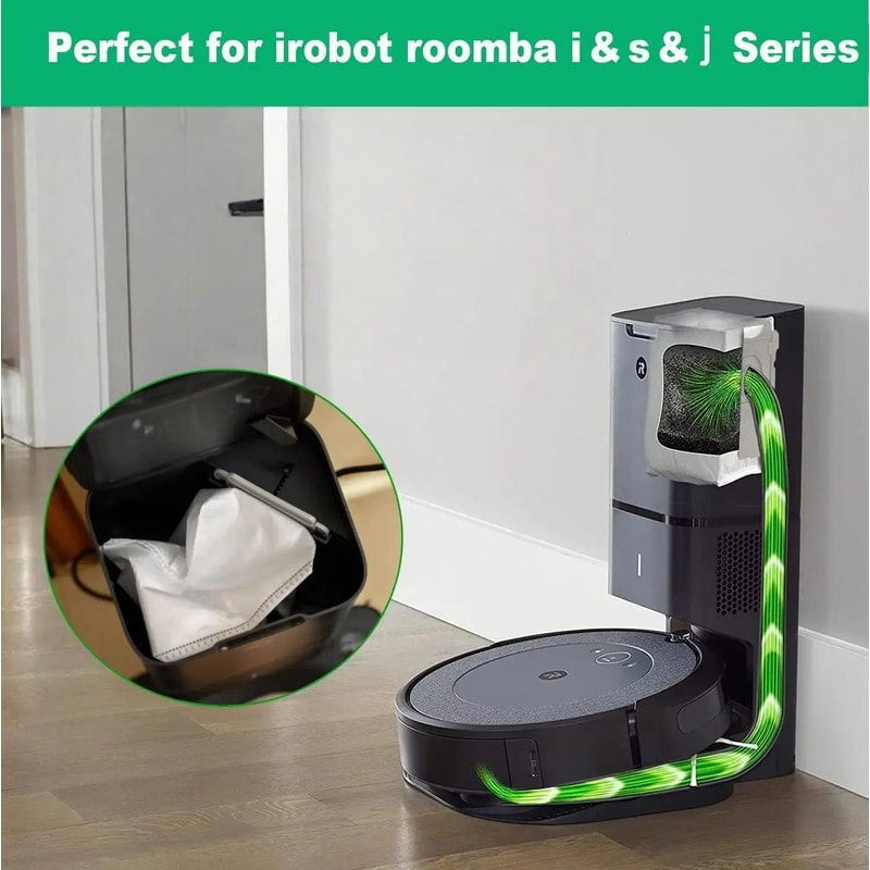 3pcs Roomba Dust Bags with HEPA Filtration for iRobot i7, i3, j7, e5, e6 & s9 Vacuums