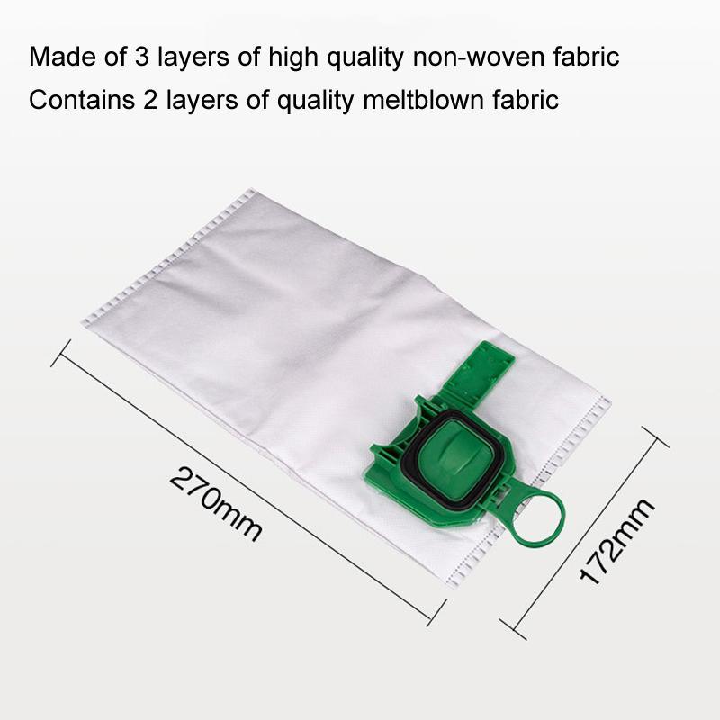 Reusable Vacuum Dust Bags For Vorwerk VK140 VK150 FP140 FP150 High Filtration Cleaner Accessories 5