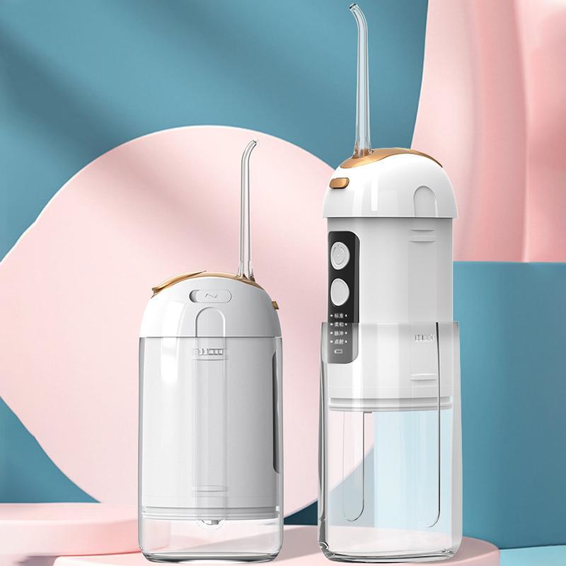 Portable Water Flosser For Teeth Cleaning With Retractable 200ml Tank 4 Cleaning Modes 1