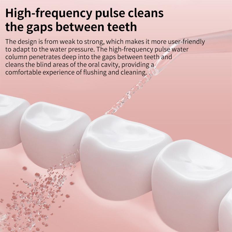 Portable Water Flosser For Teeth Cleaning With Retractable 200ml Tank 4 Cleaning Modes 2
