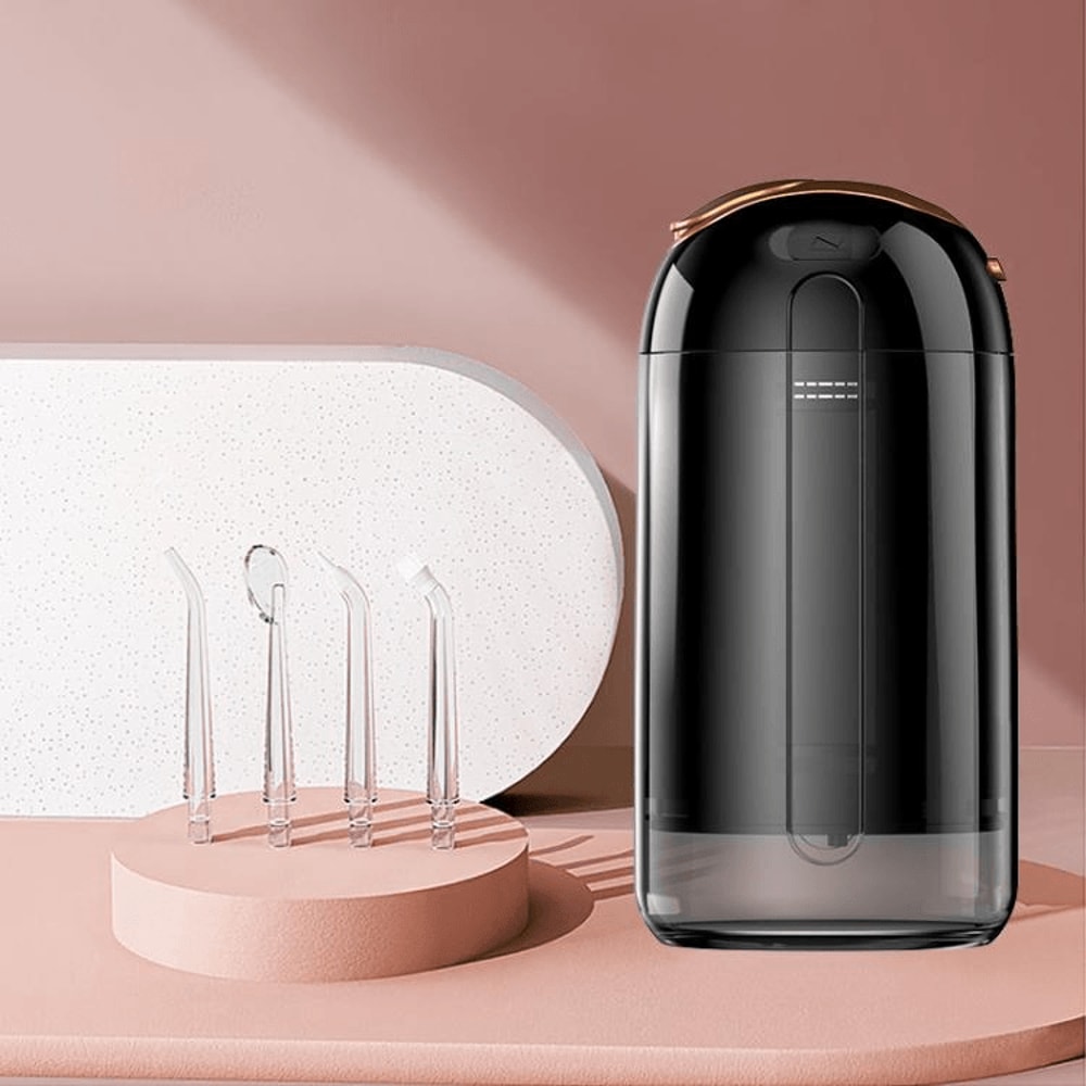 Portable Water Flosser For Teeth Cleaning With Retractable 200ml Tank 4 Cleaning Modes 11