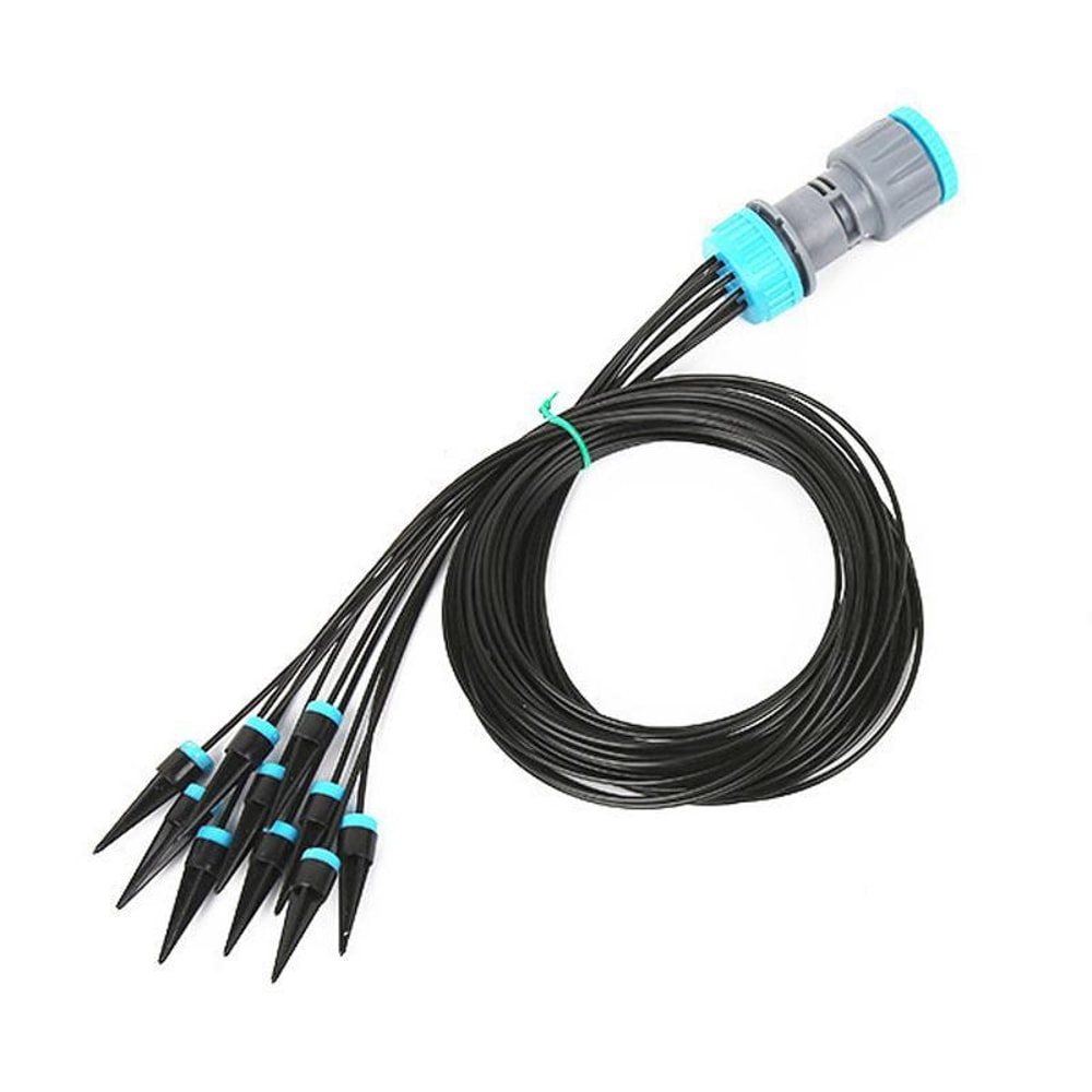 10-Head Adjustable Drip Irrigation Kit for Indoor & Outdoor Potted Plants