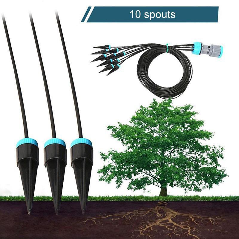 10-Head Adjustable Drip Irrigation Kit for Indoor & Outdoor Potted Plants