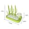 Baby Bottle Drying Rack With Brush Holder And Fast Drain Tray For Bottles Nipples 1
