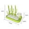 Baby Bottle Drying Rack With Brush Holder And Fast Drain Tray For Bottles Nipples 1