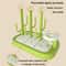 Baby Bottle Drying Rack With Brush Holder And Fast Drain Tray For Bottles Nipples 4