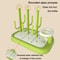Baby Bottle Drying Rack With Brush Holder And Fast Drain Tray For Bottles Nipples 4