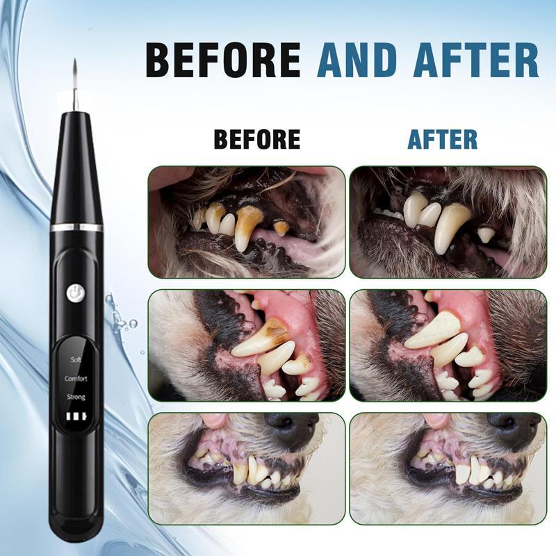 Ultrasonic Pet Teeth Cleaner Kit For Dogs Cats Plaque And Tartar Remover 3