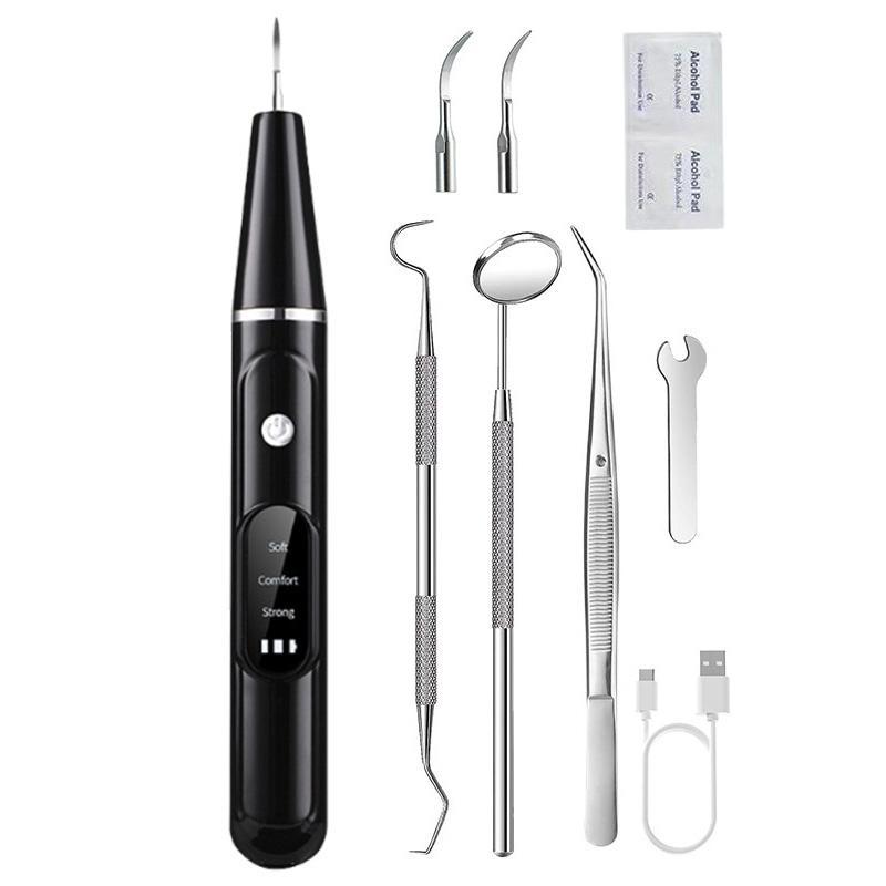 Ultrasonic Pet Teeth Cleaner Kit For Dogs Cats Plaque And Tartar Remover 10