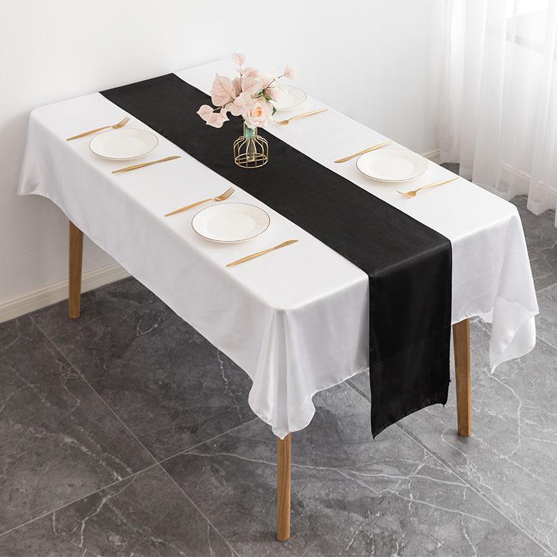 Luxury Satin Table Runner For Weddings Parties Elegant Dining Decor 10