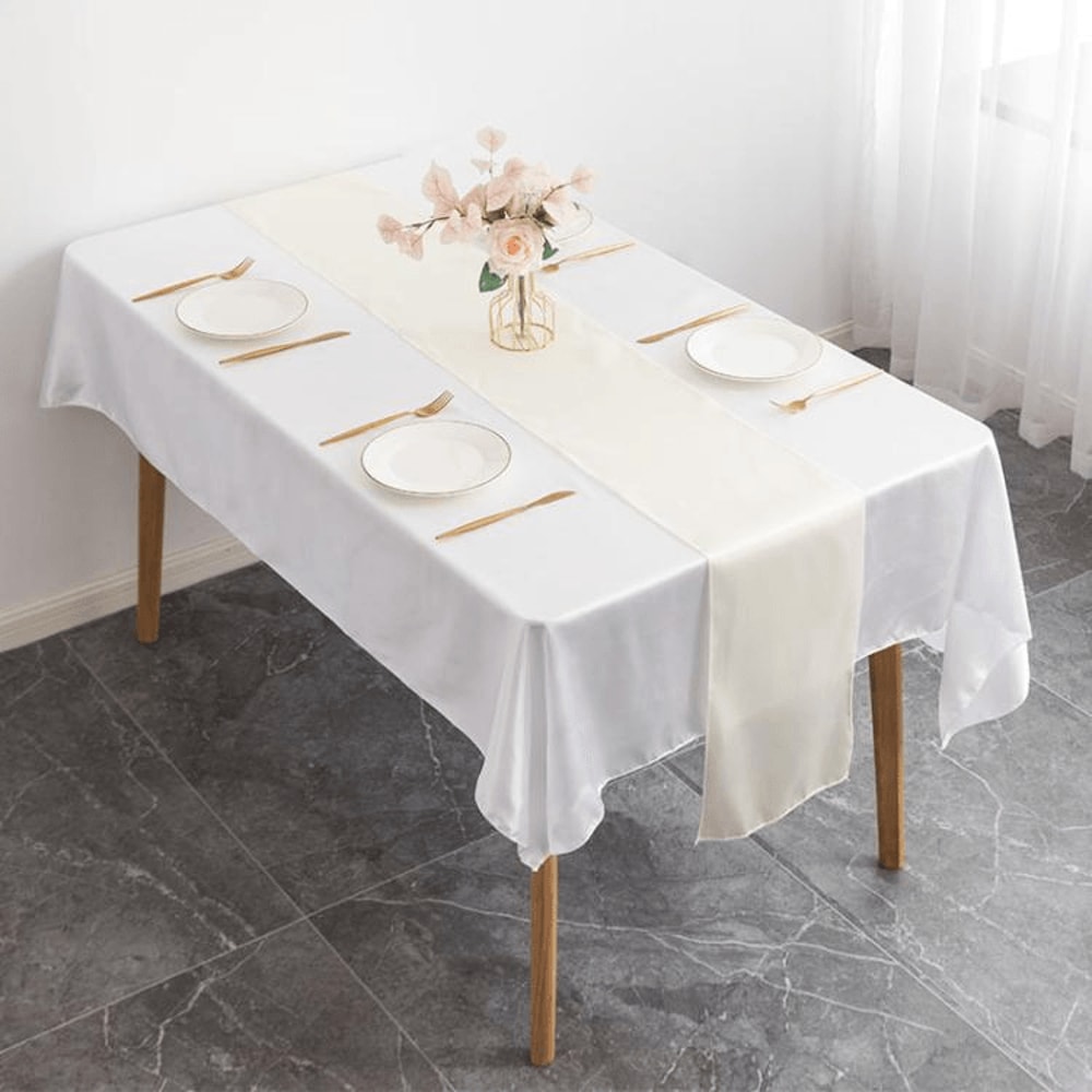 Luxury Satin Table Runner For Weddings Parties Elegant Dining Decor 11