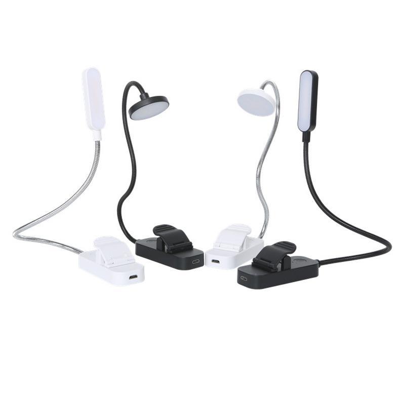 Rechargeable Book Light Clip On Reading Lamp With Adjustable Brightness 3 Color Modes 1