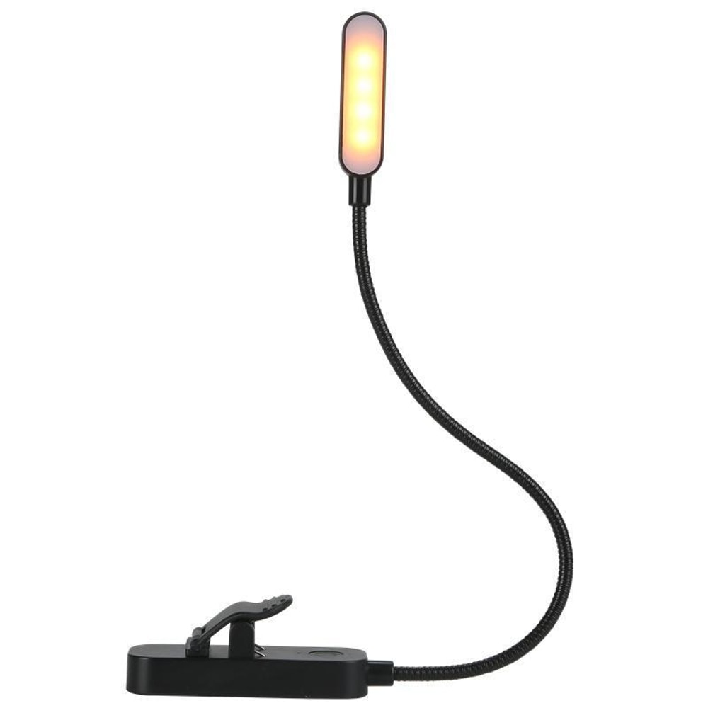 Rechargeable Book Light Clip On Reading Lamp With Adjustable Brightness 3 Color Modes 10