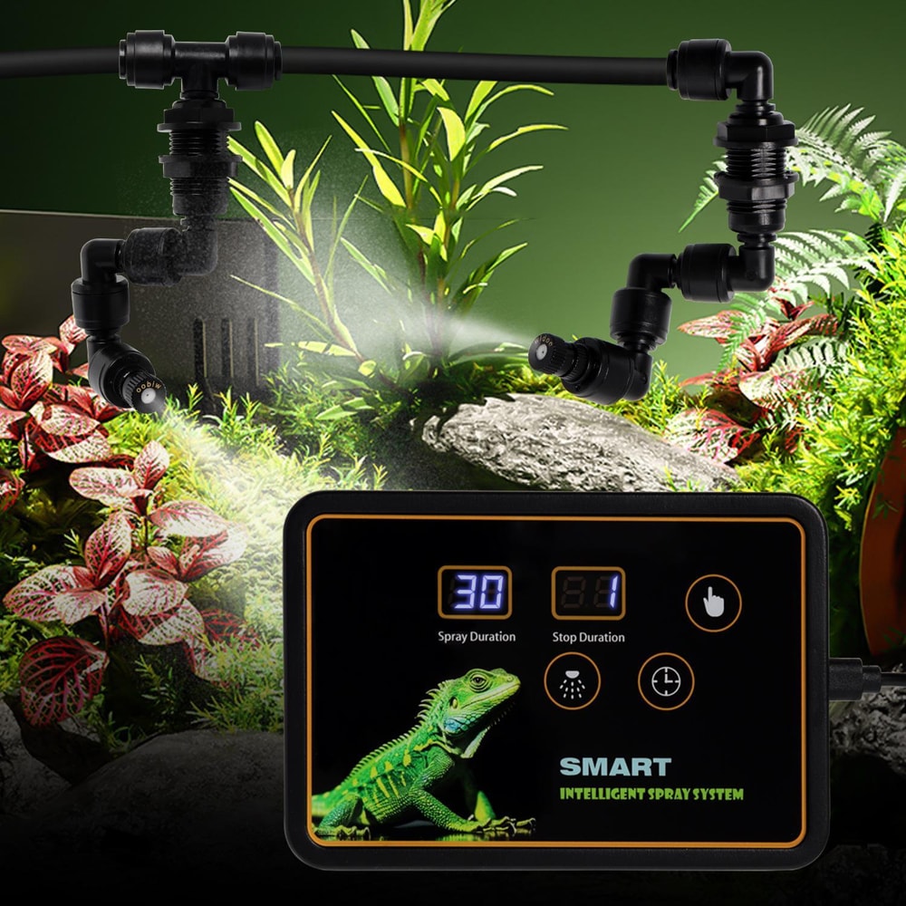Smart Reptile Misting System with Timer for Terrariums and Rainforest Habitats