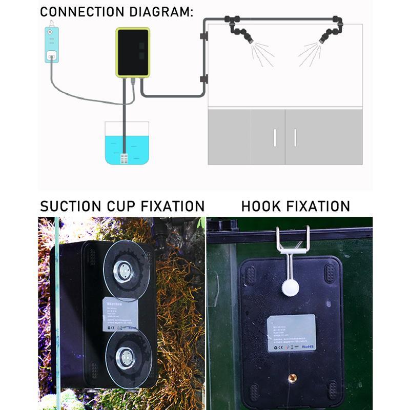 Smart Reptile Misting System with Timer for Terrariums and Rainforest Habitats