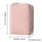 Large Capacity Card Holder Wallet With Double Zipper PU Leather Organizer For Women Men 4